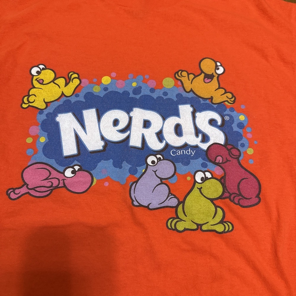 Vintage NERDs Candy Promo Shirt Orange Cartoon Anime M